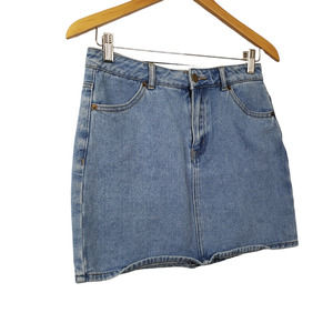 FOREVER 21| DENIM MEDIUM WASH 100% COTTON MINI SHORT SKIRT WOMEN'S SIZE MEDIUM